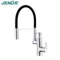 2 Function Brass Kitchen Faucet Supporing Chrome